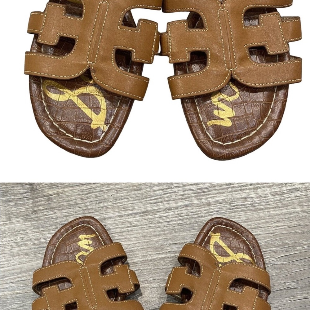 Sam Edelman Tan Cut-Out Sandals